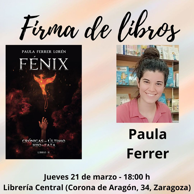 Paula Ferrer firma ejemplares de 'Fénix'
